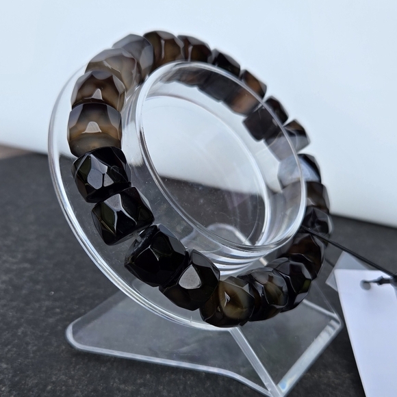 Chico's Brown and Black Beaded Bracelet - Picture 3 of 16